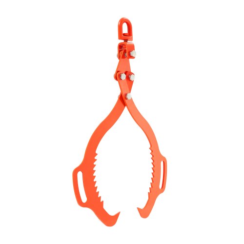 VEVOR 28in Log Lifting Tongs 2 Claw  Solid Steel Log Grapple Swivel Log Lifter