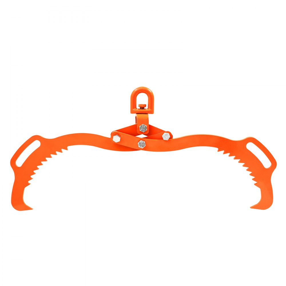 VEVOR 28in Log Lifting Tongs 2 Claw  Solid Steel Log Grapple Swivel Log Lifter