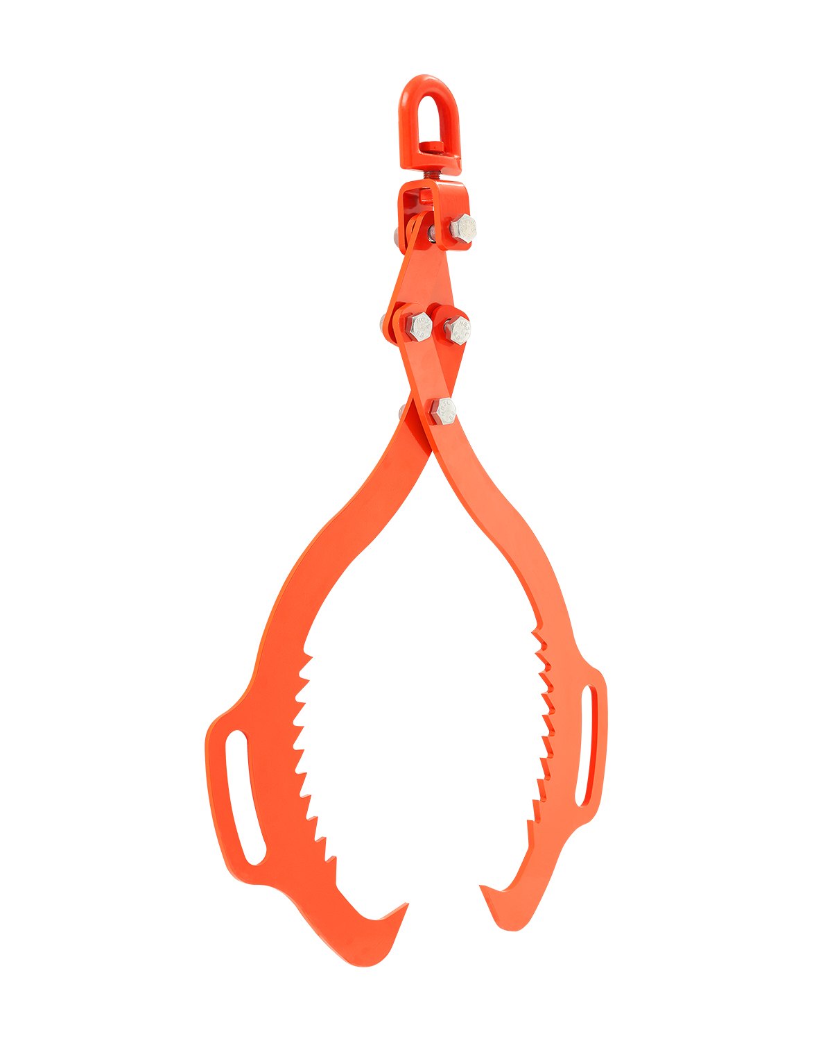 VEVOR 28in Log Lifting Tongs 2 Claw  Solid Steel Log Grapple Swivel Log Lifter