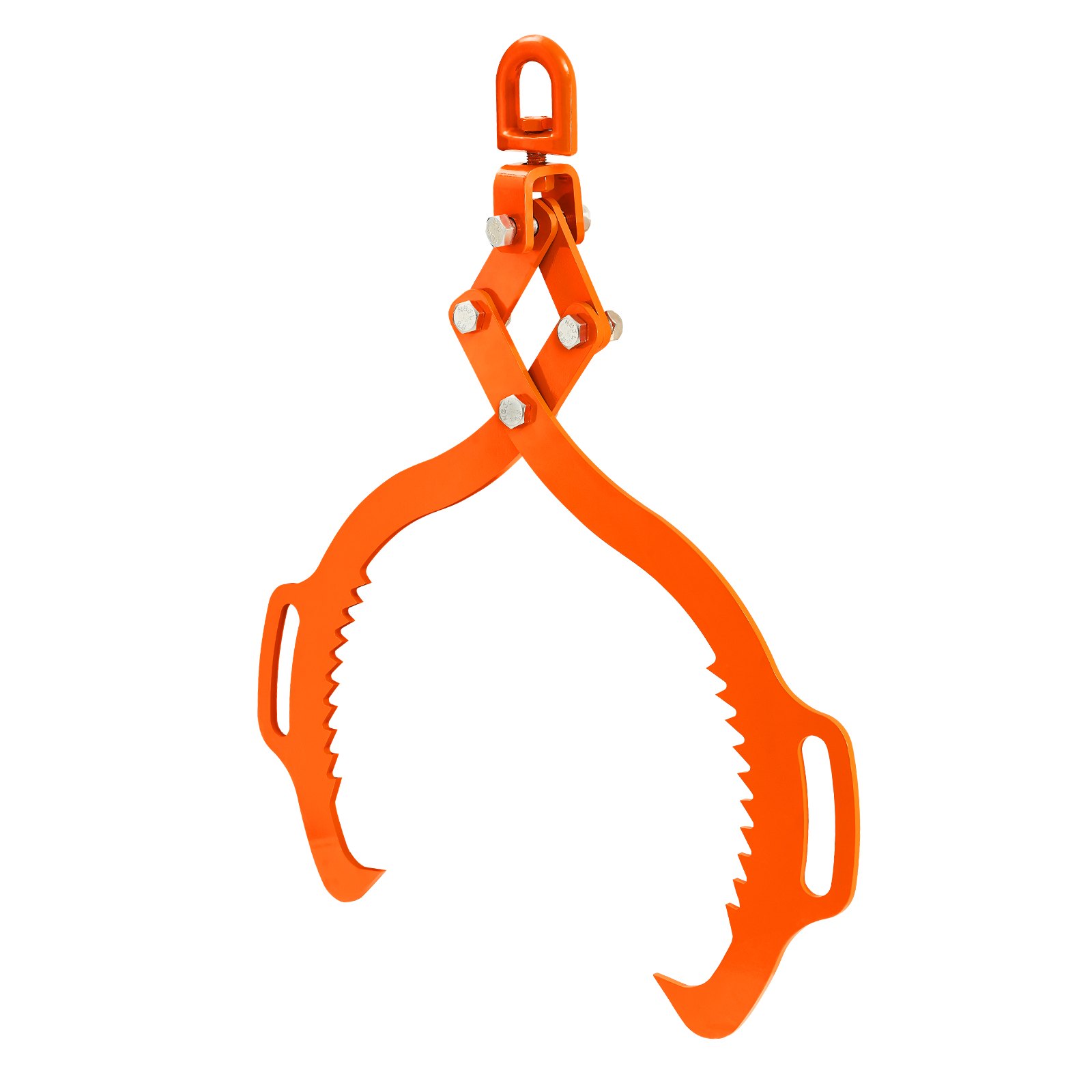 VEVOR 28in Log Lifting Tongs 2 Claw  Solid Steel Log Grapple Swivel Log Lifter
