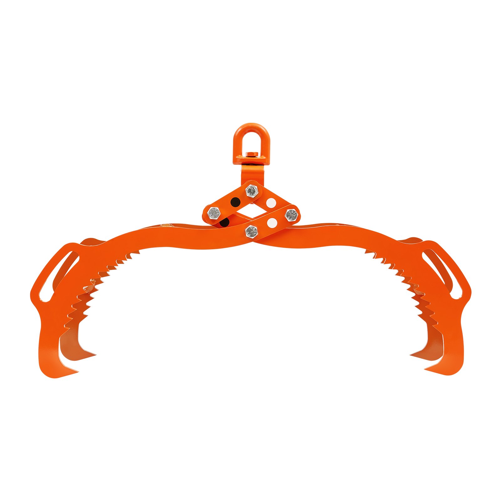 VEVOR 32in Log Lifting Tongs 4 Claw Solid Steel Log Grapple Swivel Log Tools