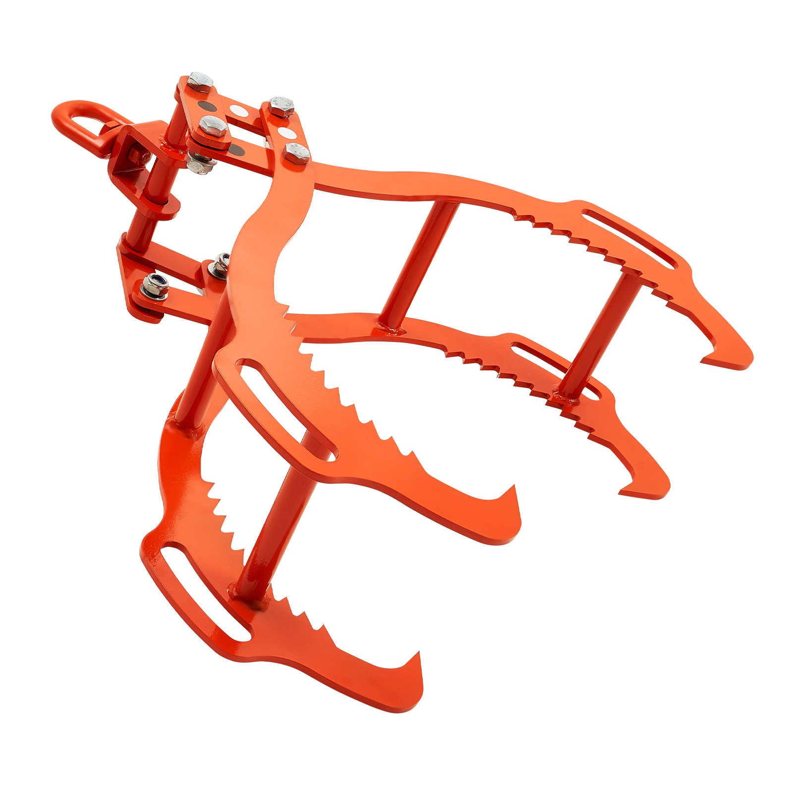 VEVOR 32in Log Lifting Tongs 4 Claw Solid Steel Log Grapple Swivel Log Tools