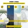 VEVOR Greenhouse Wiggle Wire &Aluminum Alloy Spring Lock U-Channel 6.56ft 30PCS