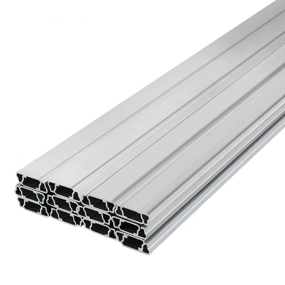 VEVOR Spring Wire and Lock Channel, 6.56ft Spring Lock & U-Channel Bundle for Greenhouse, 50 Packs PE Coated Spring Wire & Aluminum Alloy Channel, Plastic Poly Film or Shade Cloth Attachment with Scre