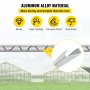 VEVOR Greenhouse Wiggle Wire &Aluminum Alloy Spring Lock U-Channel 6.56ft 50PCS