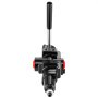 black VEVOR hydraulic valve with red side components and a single black handle.