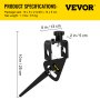 VEVOR Vari-Grind Jig, 3/4' Diameter of the Hole Vari-Grind Attachment, Fit for 0.63' Bowl Gouges Grinding Jig with Vari-Grind, Large Hole Vari-Grind Attachment for the Wolverine Sharpening System