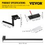 VEVOR Grinding Jig, 24' Length of V-arm Vari-Grind Attachment, 3' x 5' x 1/4' Platform Grinding Jig with Vari-Grind, Fit for 0.63' Bowl Gouge Vari-Grind Jig for the Wolverine Sharpening System