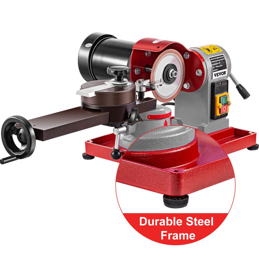 VEVOR Circular Saw Blade Sharpener 250W Grinding Machine w/ Diamond Emery wheel