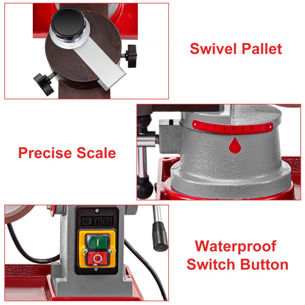 VEVOR Circular Saw Blade Sharpener 250W Grinding Machine w/ Diamond Emery wheel