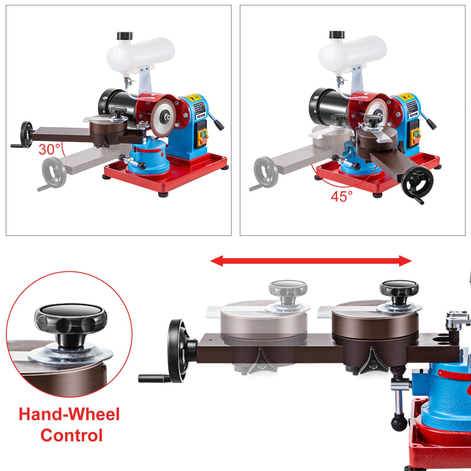 VEVOR 250W Electric Circular Saw Blade Sharpener Water Injection Grinder Machine