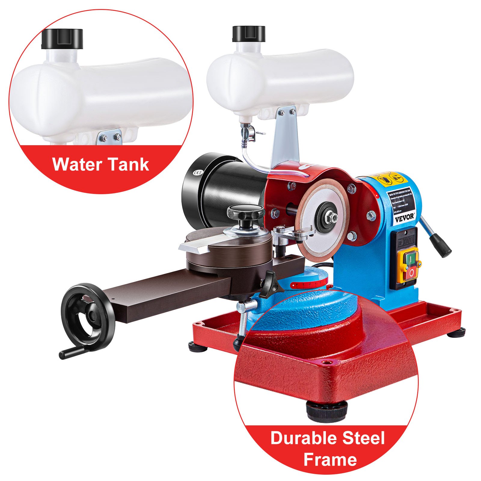 VEVOR 250W Electric Circular Saw Blade Sharpener Water Injection Grinder Machine