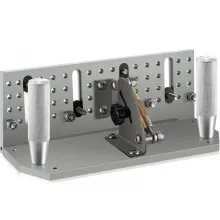 VEVOR Belt Grinder Knife Jig, 9-4/5\'\' Long Sharpening Locator, 85°~ 115°Adjustable Angle, Belt Knife Sharpener Jig with Dual Handles, Knife Making Angle Grind Guide for Belt Sander Machine - Large