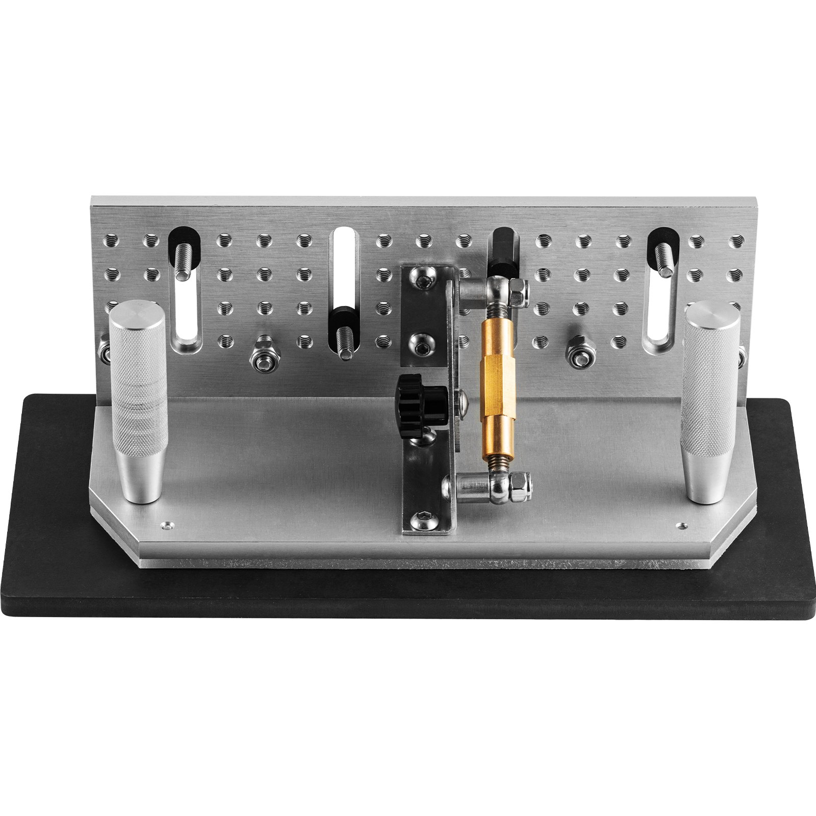 VEVOR Belt Grinder Knife Jig, 9-4/5\'\' Long Sharpening Locator, 85°~ 115°Adjustable Angle, Belt Knife Sharpener Jig with Tool Holder, Dual Handles, Knife Making for Belt Sander Machine - Large