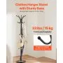 VEVOR Freestanding Coat Rack Stable Marble Base with Umbrella Holder & 14 Hooks