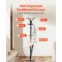 VEVOR Freestanding Coat Rack Stable Marble Base with Umbrella Holder & 14 Hooks