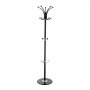 VEVOR Freestanding Coat Rack, Metal Coats Rack Stand with Umbrella Holder, Stable Marble Base & 14 Hooks, Hall Coat Tree for Entryway, Bedroom, Living Room, Stylish Coats Hanger for Hats, Scarves, Bag