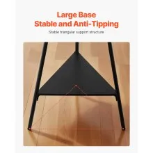 VEVOR Coat Rack Freestanding Coats Rack Stand with 2 Shelves & 6 Hooks
