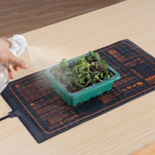 VEVOR 10"x 20.75" Seedling Heat Mat w/ Digital Thermostat Combo Set, MET-Listed Heating Pad for Seed Starting, Waterproof Seed Mats for Germination, Indoor Gardening, Hydroponic, Greenhouse, 1 Pack