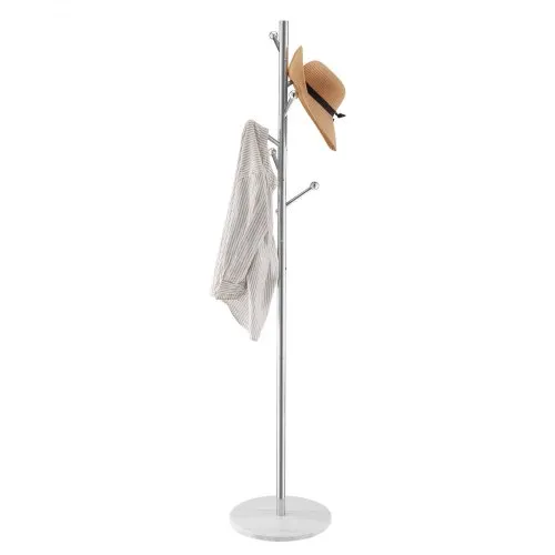 VEVOR Coat Rack Freestanding Coats Rack Stand with Stable Marble Base & 8 Hooks