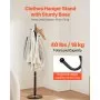 VEVOR Freestanding Coat Rack Coats Tree Stand with Stable Marble Base & 6 Hooks