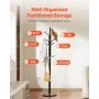 VEVOR Freestanding Coat Rack Coats Tree Stand with Stable Marble Base & 6 Hooks