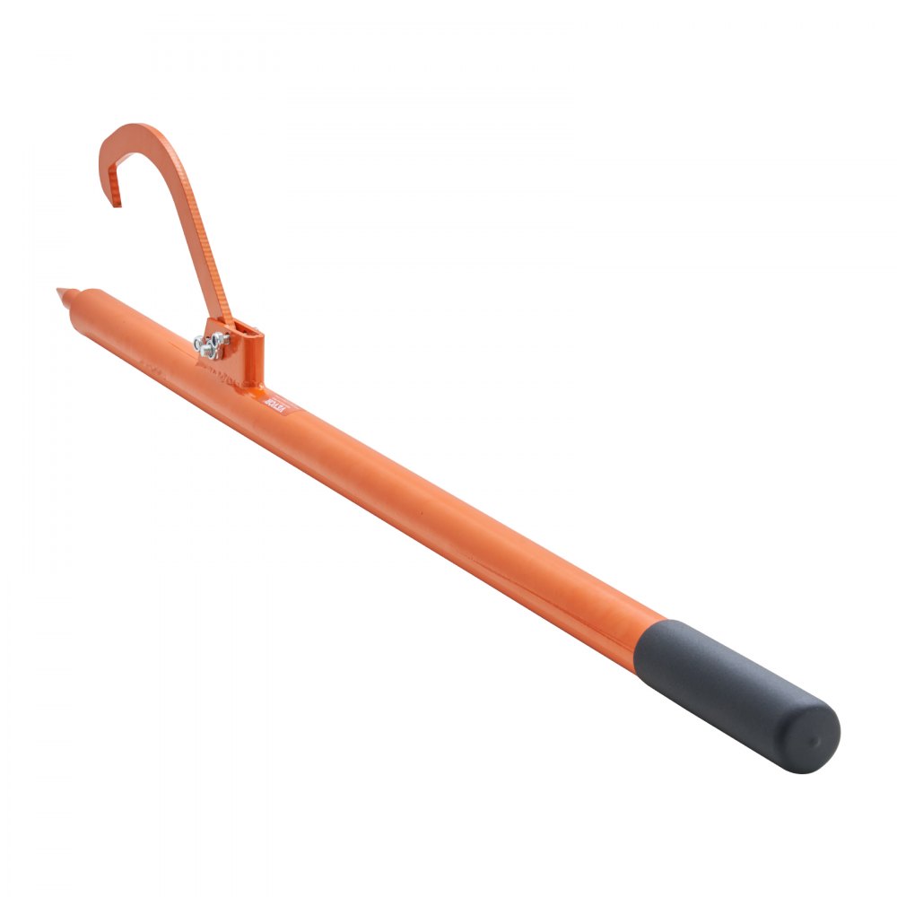 VEVOR Log Peavey, 46.5 in, Metal Handle Log Lifter, Heavy Duty Log Roller with Max 483mm Opening, Rust-Resistant Log Jack Cant Hook, Felling Log Roller Tool for Rolling, Raising, Turning Logs