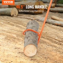 VEVOR Cant Hook Tool 46.5 in Heavy Duty Steel Log Roller Forestry Logging Tools