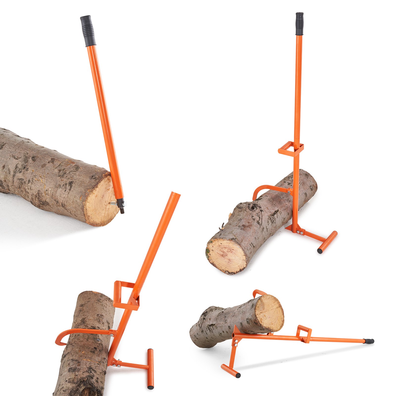 VEVOR Timberjack, 1219 mm, 4 in 1 Heavy Duty Steel Log Lifter, Multifunctional Log Roller Adjustable Cant Hook, Logging Tools Log Jack, Forestry Multitool for Rolling Cutting Lifting Logs
