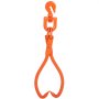 VEVOR Log Skidding Tongs, 18 inch 2 Claw Log Lifting Tongs, Heavy Duty Rotating Steel Lumber Skidding Tongs, 772 lbs/350 kg Loading Capacity, Log Lifting, Handling, Dragging & Carrying Tool