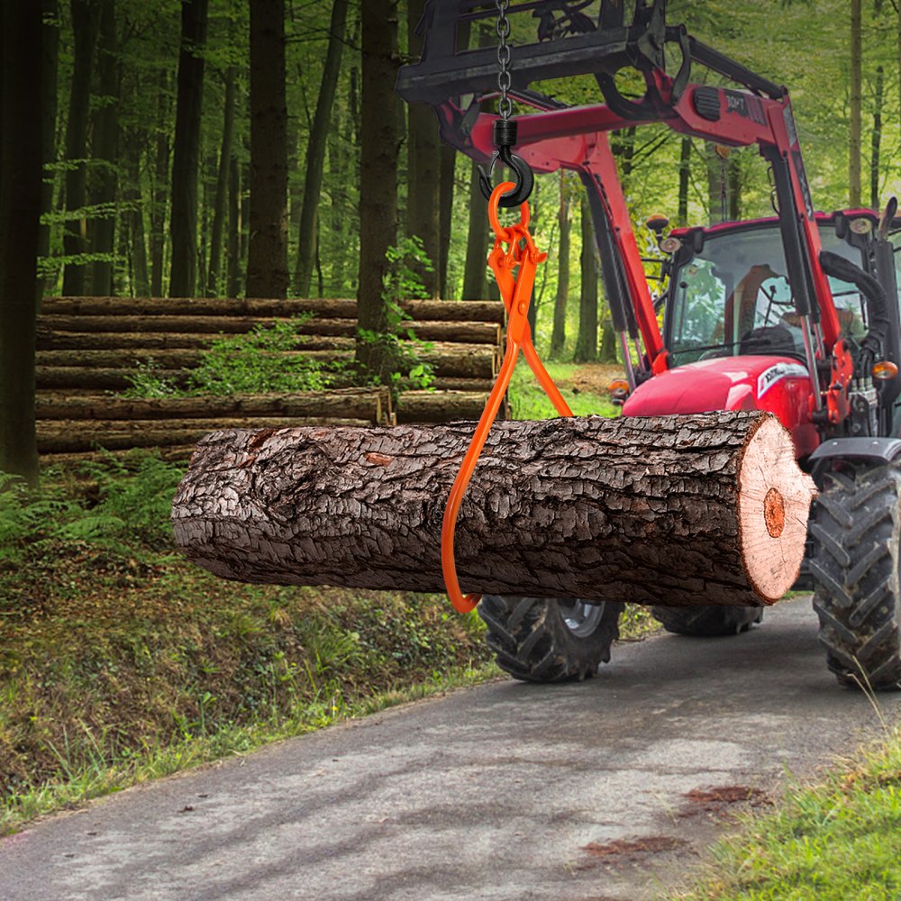 VEVOR kleště na kulatinu, 32palcové 2 kleště na zvedání klády, kleště na smykování z ocelového dřeva, nosnost 1543 lbs/700 kg, zvedání klád, manipulace, tažení a nástroj pro přenášení
