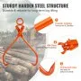 VEVOR Log Skidding Tongs, 81.3cm 2 Claw Log Lifting Tongs, Heavy Duty Steel Lumber Skidding Tongs, 700 kg Loading Capacity, Log Lifting, Handling, Dragging & Carrying Tool