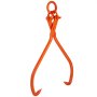 VEVOR Log Skidding Tongs, 813mm 2 Claw Log Lifting Tongs, Heavy Duty Steel Lumber Skidding Tongs, 700 kg Loading Capacity, Log Lifting, Handling, Dragging & Carrying Tool