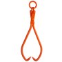 VEVOR Log Skidding Tongs, 813mm 2 Claw Log Lifting Tongs, Heavy Duty Steel Lumber Skidding Tongs, 700 kg Loading Capacity, Log Lifting, Handling, Dragging & Carrying Tool
