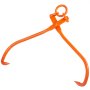 VEVOR Log Skidding Tongs, 813mm 2 Claw Log Lifting Tongs, Heavy Duty Steel Lumber Skidding Tongs, 700 kg Loading Capacity, Log Lifting, Handling, Dragging & Carrying Tool