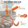 VEVOR Log Skidding Tongs, 32 inch 2 Claw Log Lifting Tongs, Heavy Duty Rotating Steel Lumber Skidding Tongs, 1543 lbs/700 kg Loading Capacity, Log Lifting, Handling, Dragging & Carrying Tool