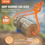 Cârlig cu gheare pentru lemn VEVOR, 36 inchi cu 4 gheare pentru clește de tăiat, clește pivotant de ridicare a buștenilor din oțel, design cu gheare de vultur cu capacitate de încărcare de 3307 lbs/1500 kg pentru tractoare, ATV-uri, camioane, stivuitoare