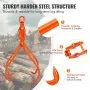 VEVOR Timber Claw Hook, 36 inch 4 Claw Log Grapple for Logging Tongs, Swivel Steel Log Lifting Tongs, Eagle Claws Design with 3307 lbs/1500 kg Loading Capacity for Tractors, ATVs, Trucks, Forklifts