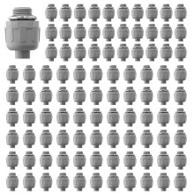 1/2 in 100 pcs Liquid Tight Connector Non-Metallic Conduit Fitting Connector