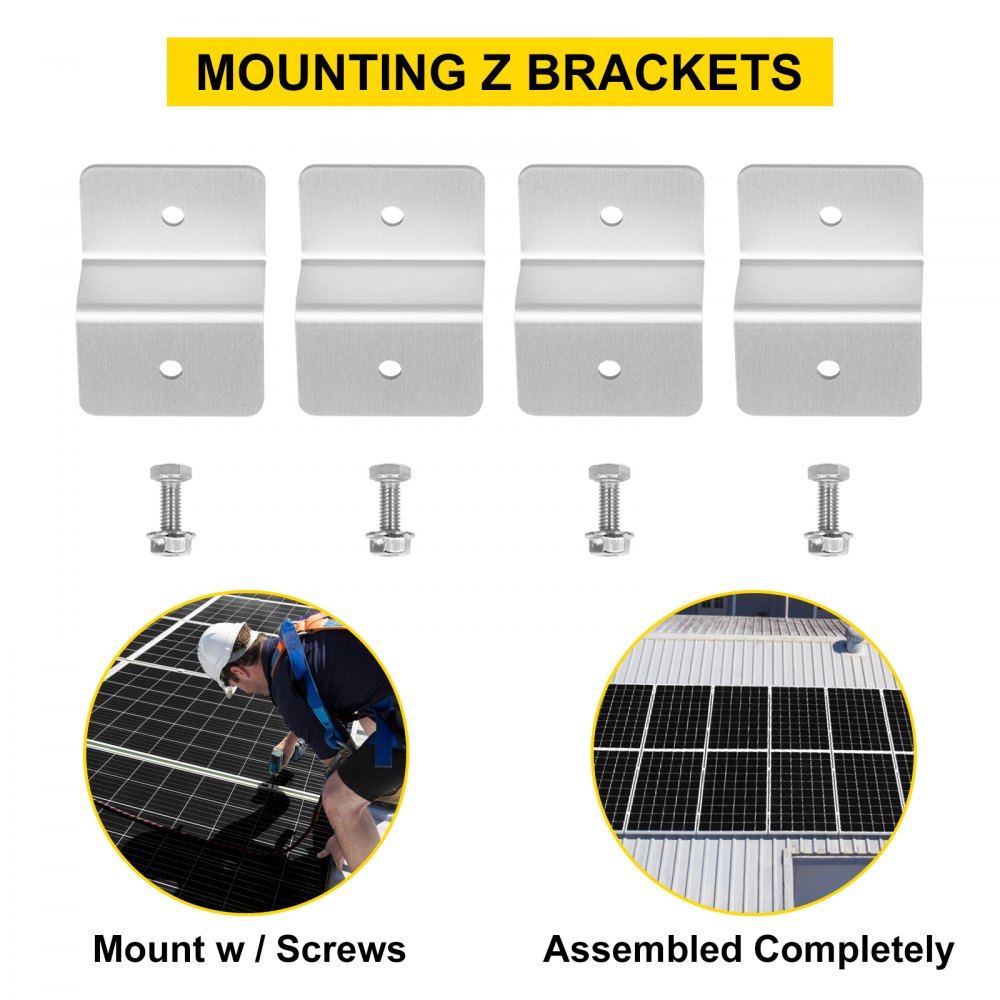 Vevor 120 Watt Solar Panel Kit 12v Solar Battery Charger For Rv Boat Home Camp