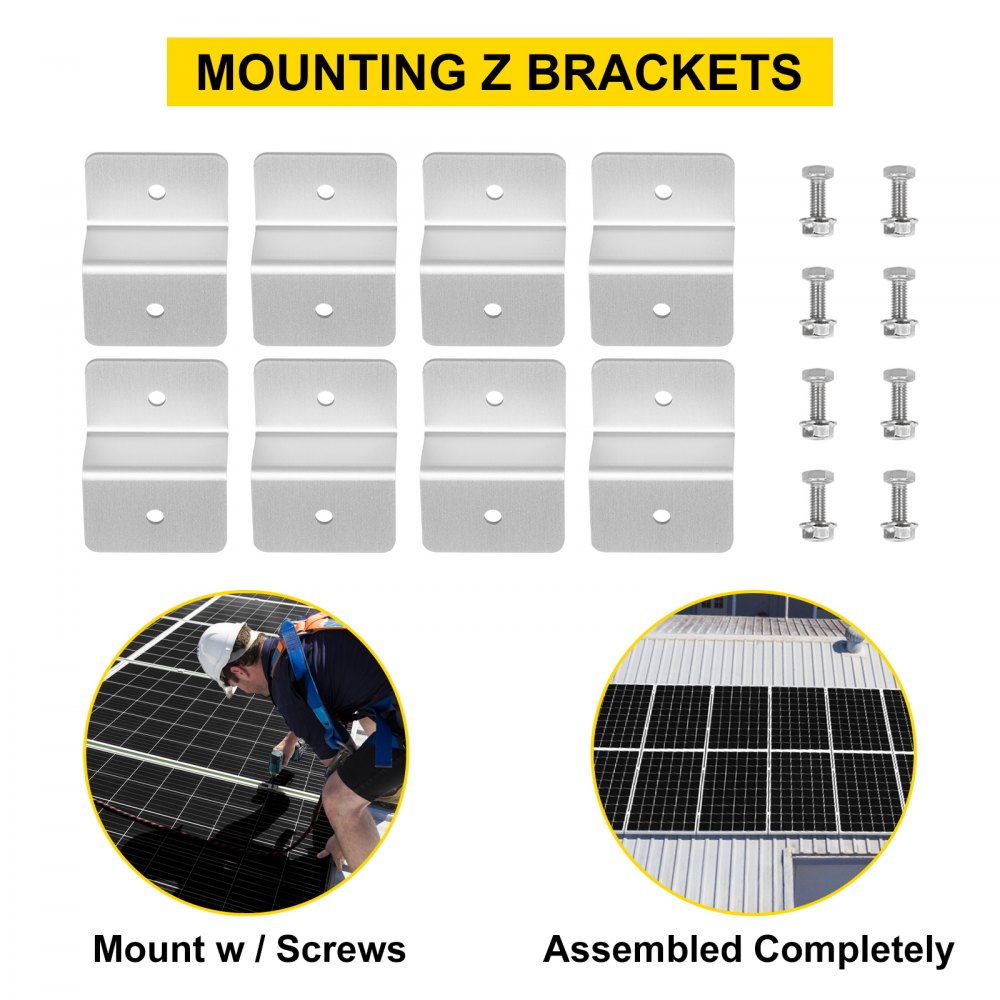 Vevor 2pcs 150w Solar Panel Kit 12v Solar Battery Charger For Rv Boat Home Camp