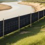 VEVOR Silt Fence Fabric Roll, 2 x 100 ft Backed Wire Silt Fence, Erosion Control Fencing for Sediment Retention, Industrial Grade Temporary Tough Polypropylene Fabric for Construction Job Sites