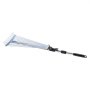 VEVOR Leaf Rake, 15 Metal Tines, Adjustable Garden Rake for Lawns with 7.5-22.4 Inch Wide Head & 32-63 Inch Long Handle, Heavy Duty Stainless Steel Small Leaves Tool for Gardening Camping Yard Grass