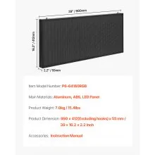 40x18 in Programmable LED Sign Digital Scrolling Display Board P6 Full-color