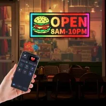 40x18 in Programmable LED Sign Digital Scrolling Display Board P6 Full-color