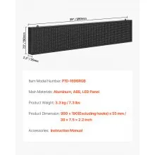 40x8 in Programmable LED Sign Digital Scrolling Display Board P10 Full-color