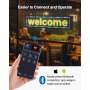 VEVOR Programmable LED Sign, P10 Full Color Flexible Digital Scrolling Panel, DIY Custom Text Pattern GIF Display Board, Bluetooth APP Control Message Shop Sign for Store Business Advertising, 40x8 in