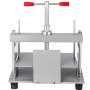 VEVOR manual paper press machine with red-handled lever and steel frame.