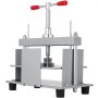 VEVOR manual paper press machine with red handles and metallic construction.