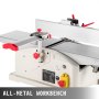 1280w Wood Planer Thickness Planer 6" Benchtop Jointer Planer Thicknesser Cutter